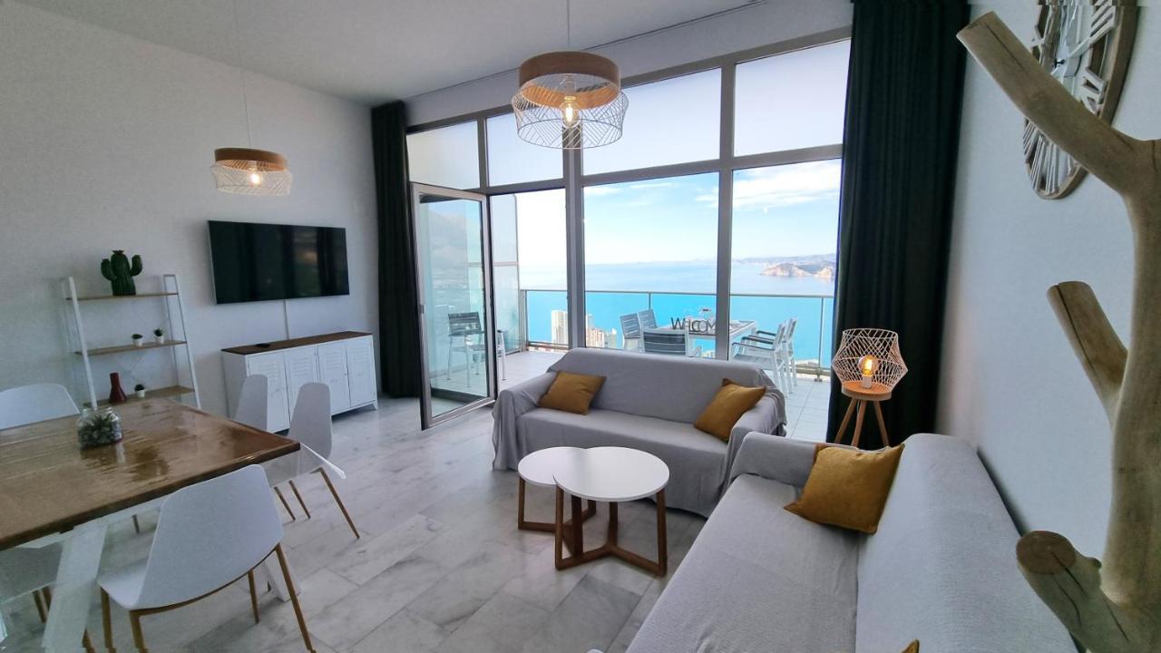 베니돔 Skyline 41 Gran Lujo, Terraza Grande Y Vistas Al Mar - Planta 41 아파트 외부 사진