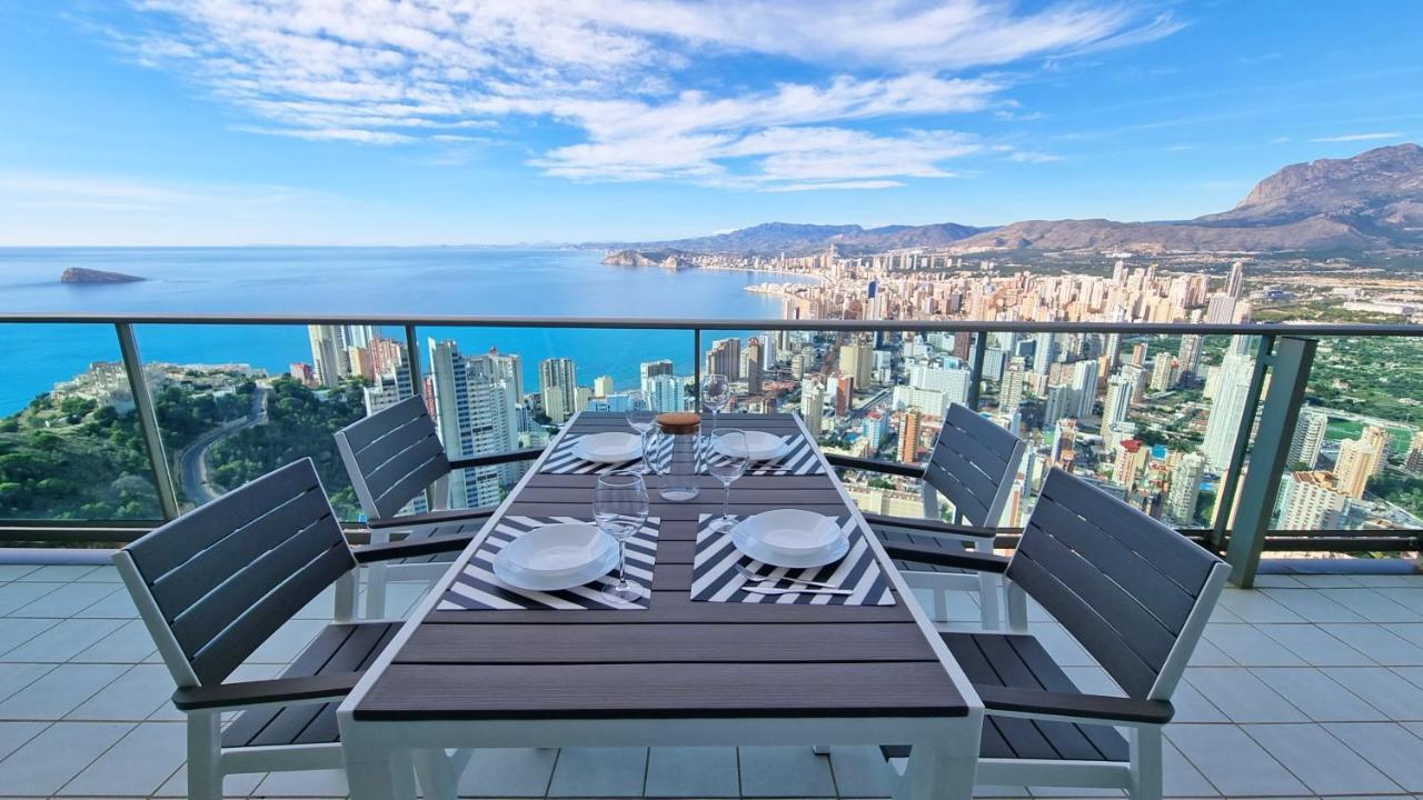 베니돔 Skyline 41 Gran Lujo, Terraza Grande Y Vistas Al Mar - Planta 41 아파트 외부 사진