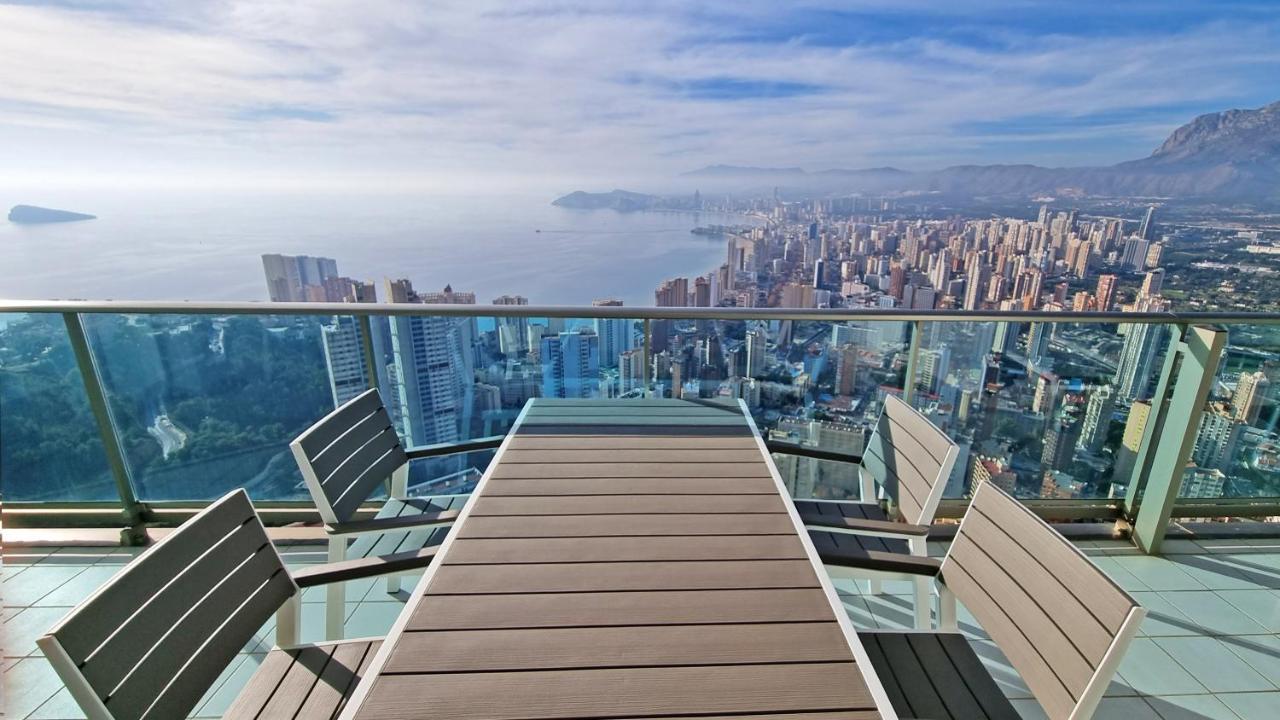 베니돔 Skyline 41 Gran Lujo, Terraza Grande Y Vistas Al Mar - Planta 41 아파트 외부 사진