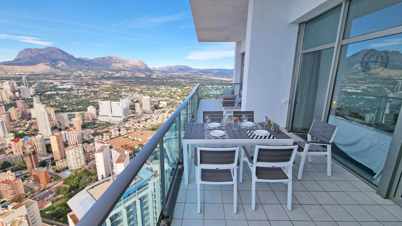 베니돔 Skyline 41 Gran Lujo, Terraza Grande Y Vistas Al Mar - Planta 41 아파트 외부 사진