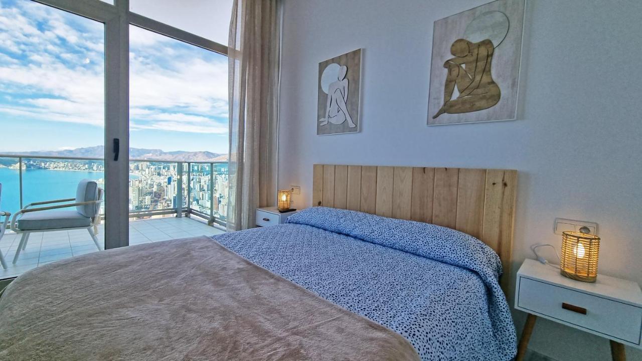 베니돔 Skyline 41 Gran Lujo, Terraza Grande Y Vistas Al Mar - Planta 41 아파트 외부 사진