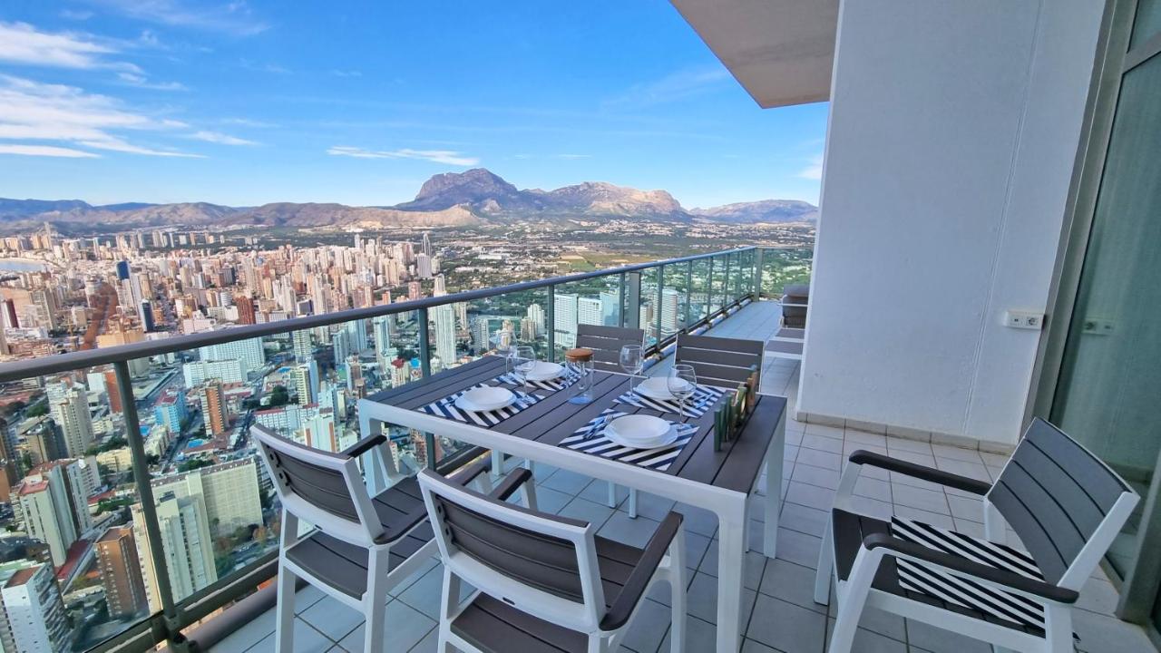 베니돔 Skyline 41 Gran Lujo, Terraza Grande Y Vistas Al Mar - Planta 41 아파트 외부 사진