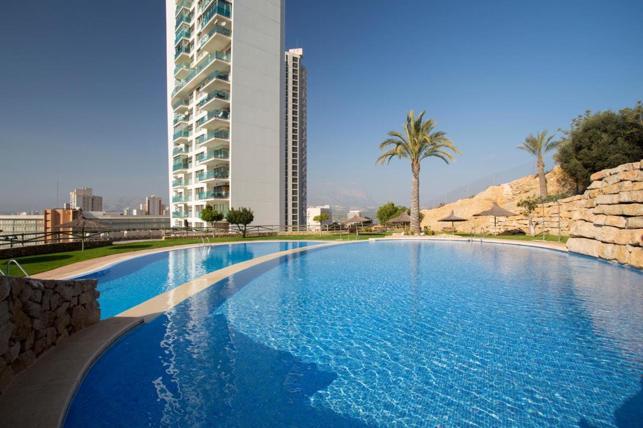 베니돔 Skyline 41 Gran Lujo, Terraza Grande Y Vistas Al Mar - Planta 41 아파트 외부 사진