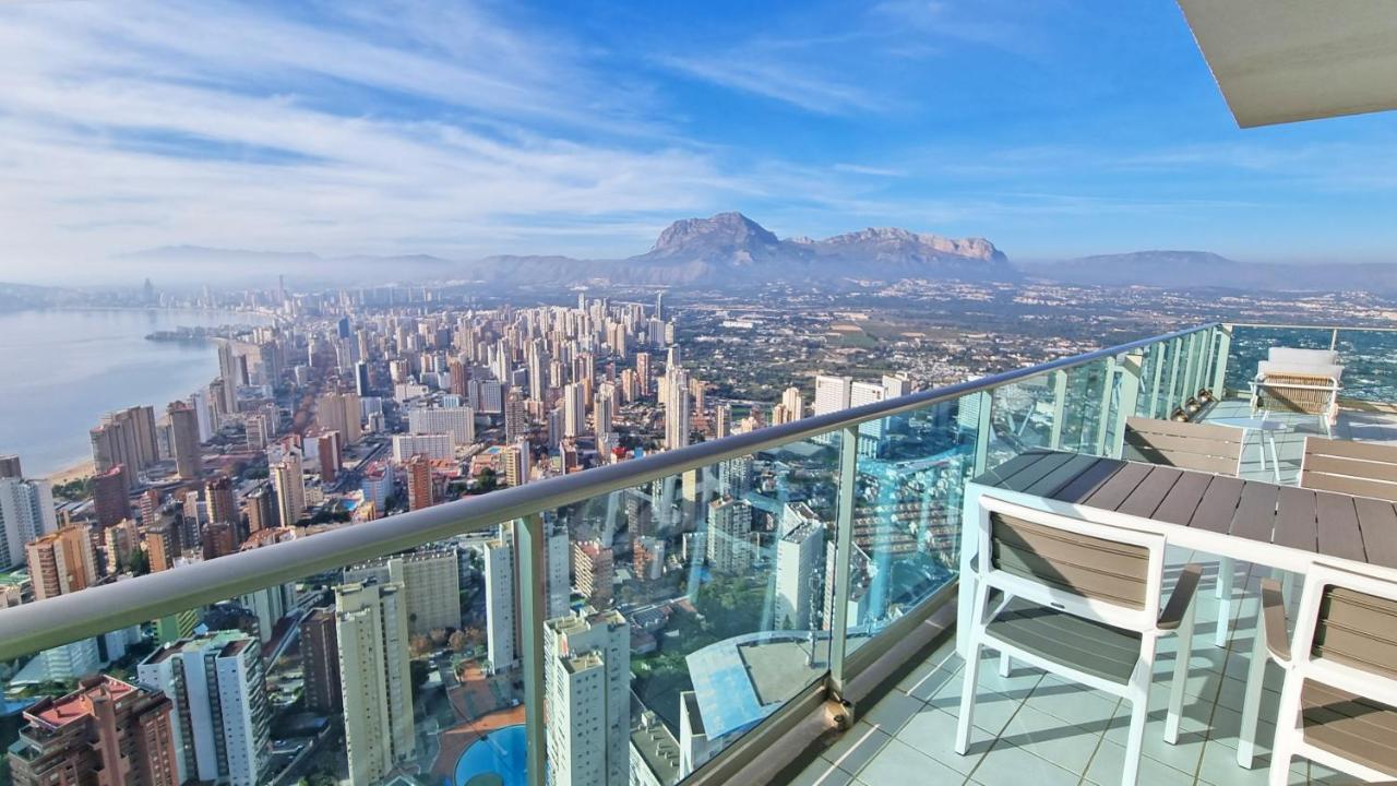 베니돔 Skyline 41 Gran Lujo, Terraza Grande Y Vistas Al Mar - Planta 41 아파트 외부 사진